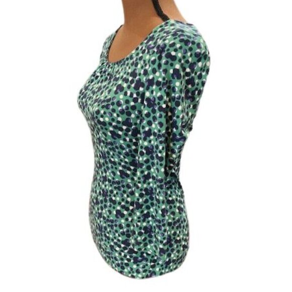 Boden Long Sleeve Poppies T-Shirt in Green – Size 4 - Picture 4 of 8